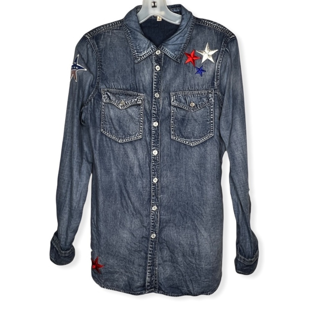 Reba Stars Denim Effect Shirt